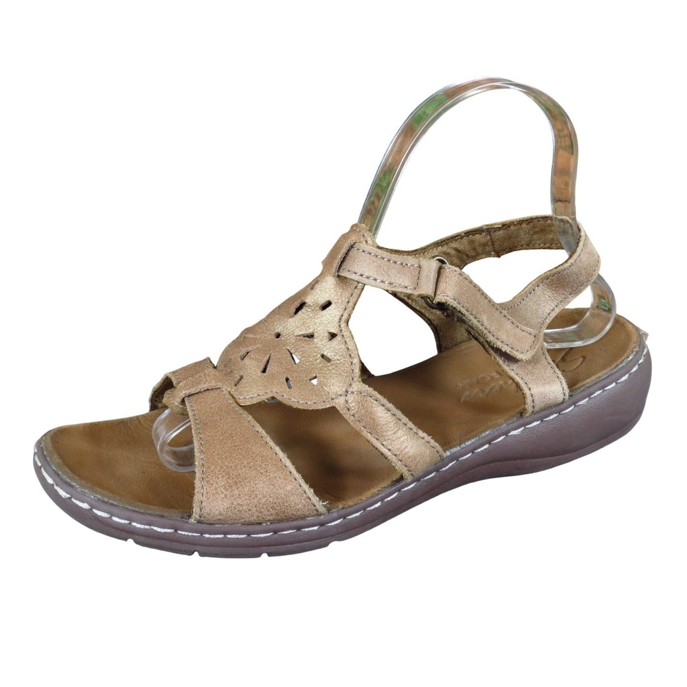 Skechers Luxe Foam Womens Strappy Sandal Size‎ 9 Casual Comfort Bronze Tan